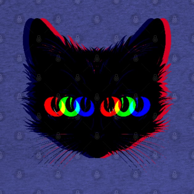 Trippy Cat by Indieteesandmerch